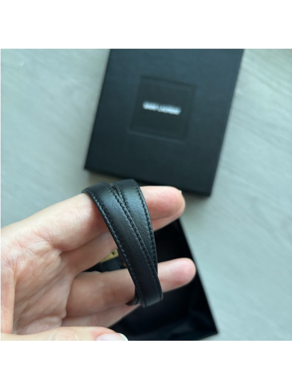 Saint Laurent Wrap Leather Bracelet - Picture 4 of 8